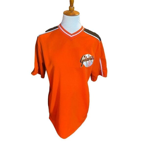 Genuine Merchandise True Fan SF Giants V-Neck Jersey Size Medium-Vintage - Picture 2 of 8